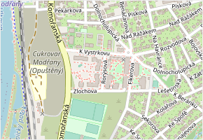 Rorýsová v obci Praha - mapa ulice