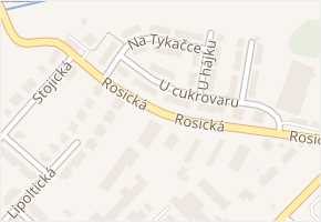 Rosická v obci Praha - mapa ulice