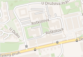 Roškotova v obci Praha - mapa ulice
