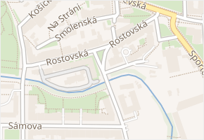 Rostovská v obci Praha - mapa ulice