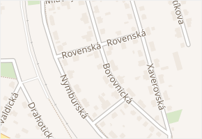 Rovenská v obci Praha - mapa ulice