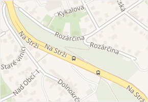 Rozárčina v obci Praha - mapa ulice