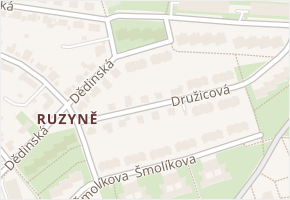 Rubličova v obci Praha - mapa ulice