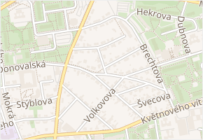 Rujanská v obci Praha - mapa ulice