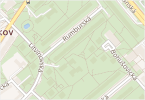 Rumburská v obci Praha - mapa ulice