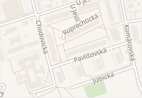 Ruprechtická v obci Praha - mapa ulice