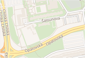 Šalounova v obci Praha - mapa ulice
