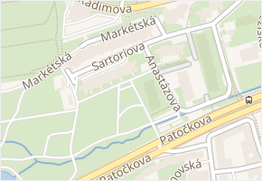 Sartoriova v obci Praha - mapa ulice