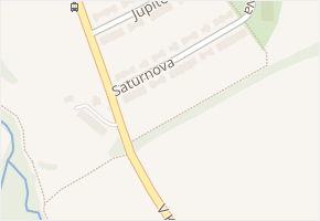 Saturnova v obci Praha - mapa ulice