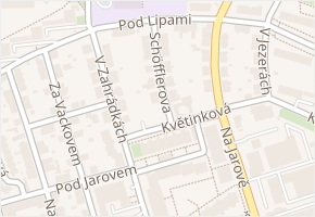 Schöfflerova v obci Praha - mapa ulice