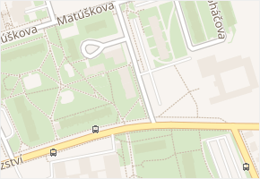 Schulhoffova v obci Praha - mapa ulice
