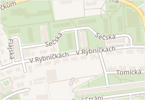 Sečská v obci Praha - mapa ulice