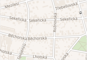 Sekeřická v obci Praha - mapa ulice