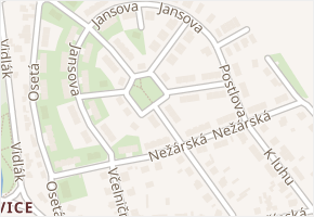 Šemberova v obci Praha - mapa ulice