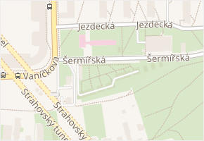 Šermířská v obci Praha - mapa ulice