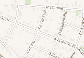 Ševčenkova v obci Praha - mapa ulice
