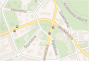 Sibiřské náměstí v obci Praha - mapa ulice