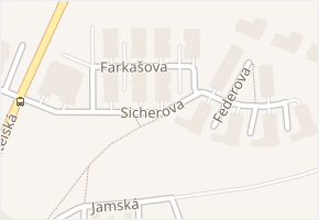 Sicherova v obci Praha - mapa ulice