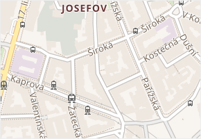 Široká v obci Praha - mapa ulice