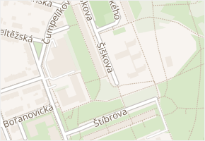 Šiškova v obci Praha - mapa ulice