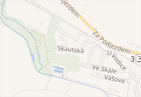 Skautská v obci Praha - mapa ulice