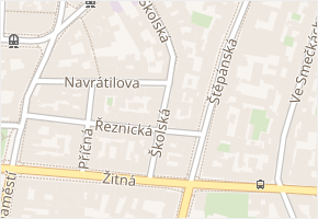Školská v obci Praha - mapa ulice