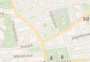 Škroupovo náměstí v obci Praha - mapa ulice