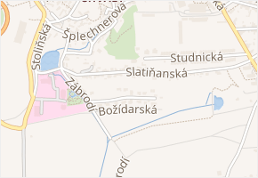 Slatiňanská v obci Praha - mapa ulice