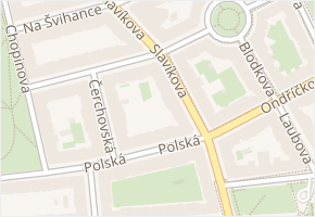 Slavíkova v obci Praha - mapa ulice