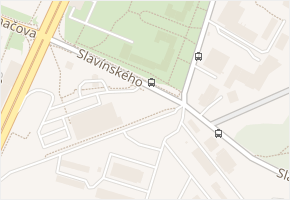 Slavínského v obci Praha - mapa ulice