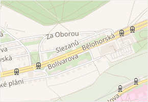 Slezanů v obci Praha - mapa ulice