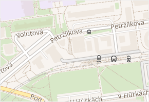 Sluneční náměstí v obci Praha - mapa ulice