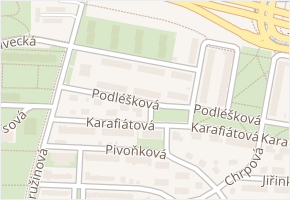 Slunečnicová v obci Praha - mapa ulice