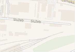 Služeb v obci Praha - mapa ulice