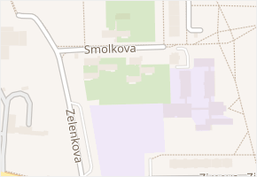 Smolkova v obci Praha - mapa ulice