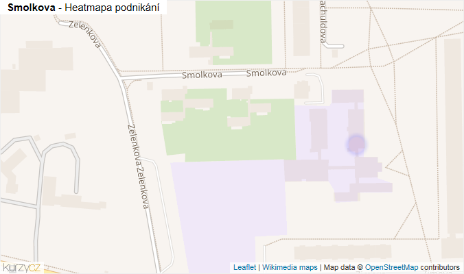 Mapa Smolkova - Firmy v ulici.