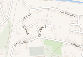 Smrková v obci Praha - mapa ulice