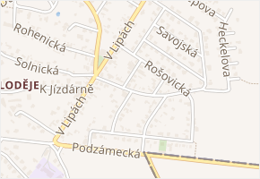 Sněžná v obci Praha - mapa ulice