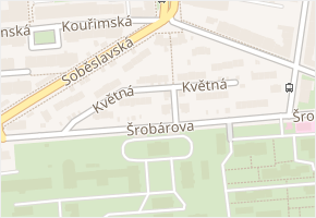 Soběslavská v obci Praha - mapa ulice