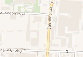 Sodomkova v obci Praha - mapa ulice