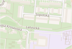 Sopotská v obci Praha - mapa ulice