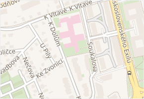 Soukalova v obci Praha - mapa ulice