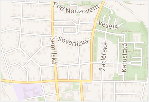 Sovenická v obci Praha - mapa ulice