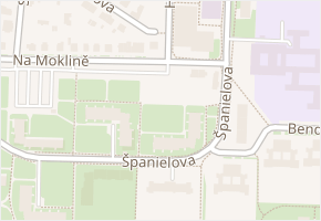 Španielova v obci Praha - mapa ulice