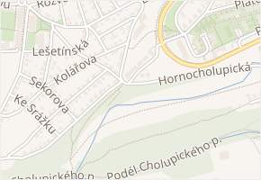 Spinozova v obci Praha - mapa ulice