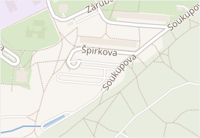 Špirkova v obci Praha - mapa ulice