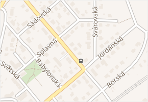Splavná v obci Praha - mapa ulice