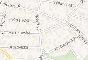 Spojenců v obci Praha - mapa ulice