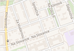 Společná v obci Praha - mapa ulice