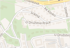 Srázná v obci Praha - mapa ulice